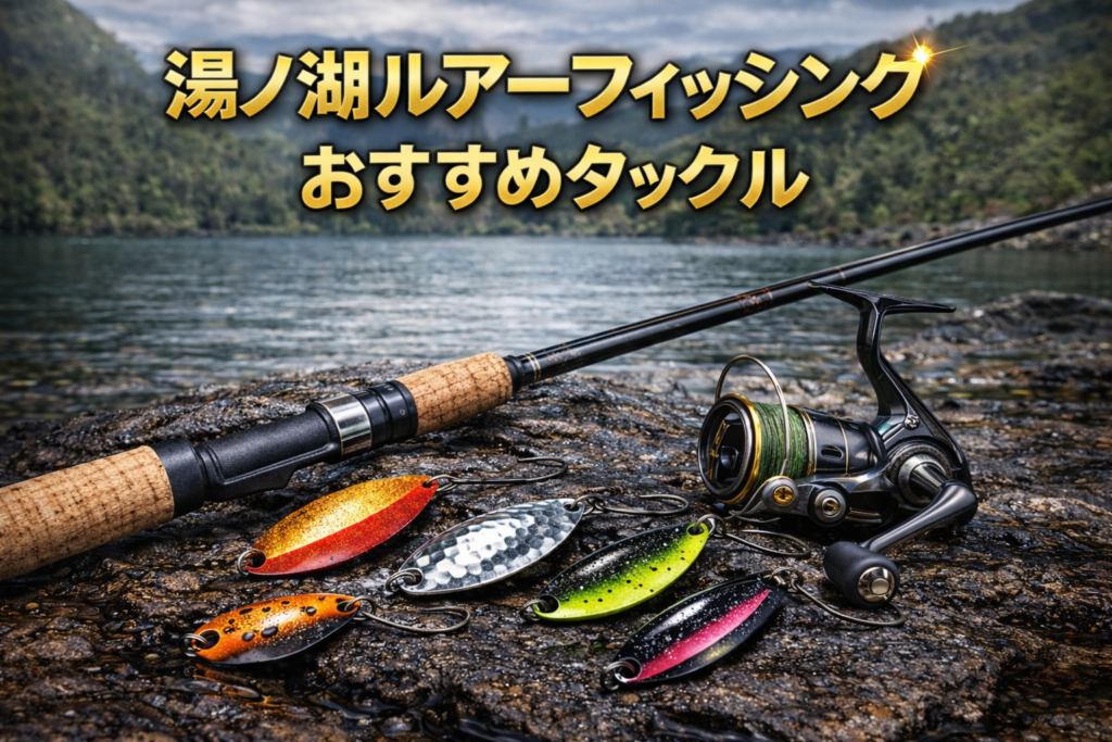 湯ノ湖ルアー、おすすめタックル
